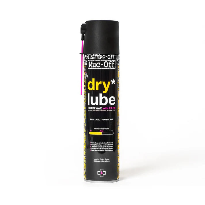 Aceite de cadena cera seco bicicleta Muc-Off aerosol 400ml