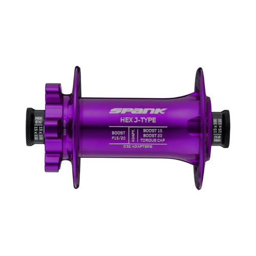 Maza delantera SPANK HEX J-TYPE Boost F15/20 32H Hub Morada