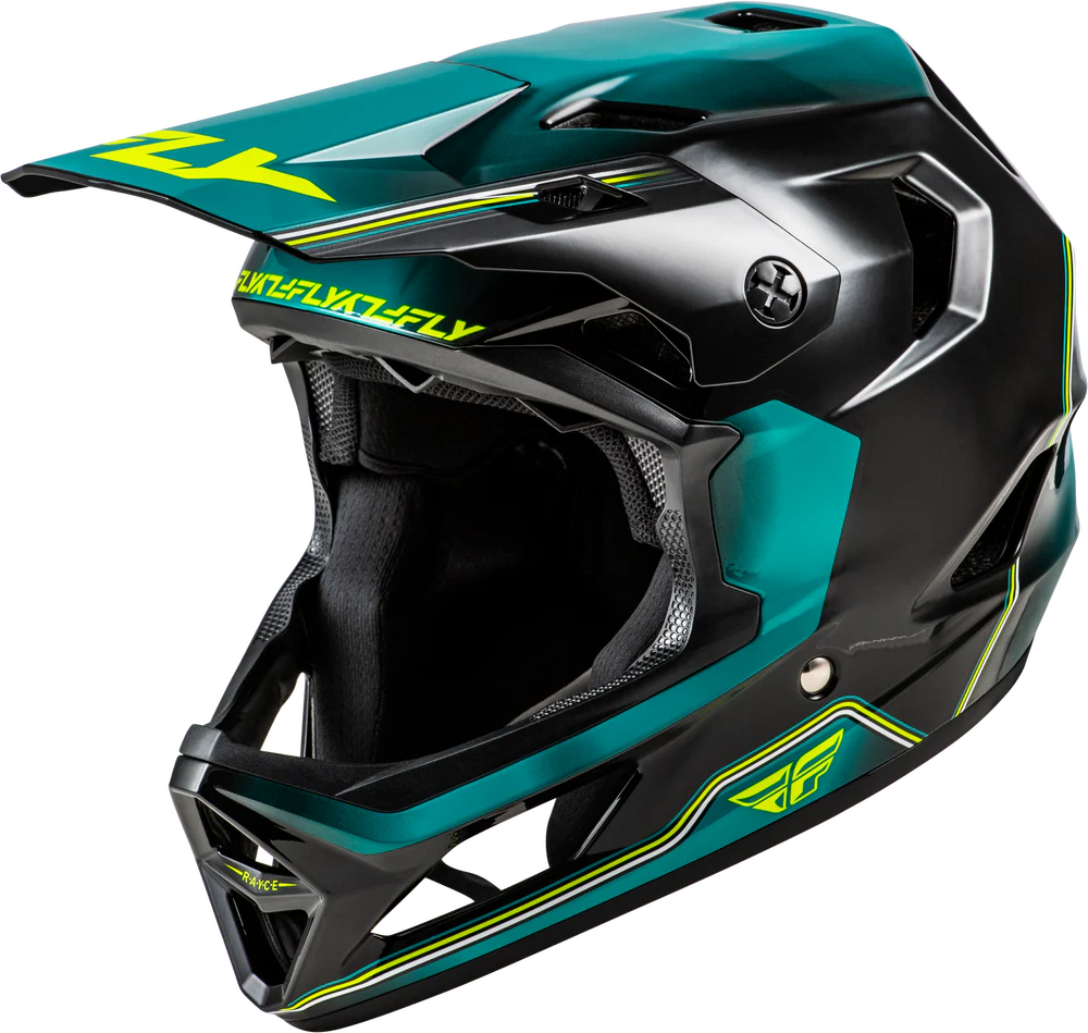 Casco Fly Rayce Repeat Black/Teal/Hi-Vis 2026