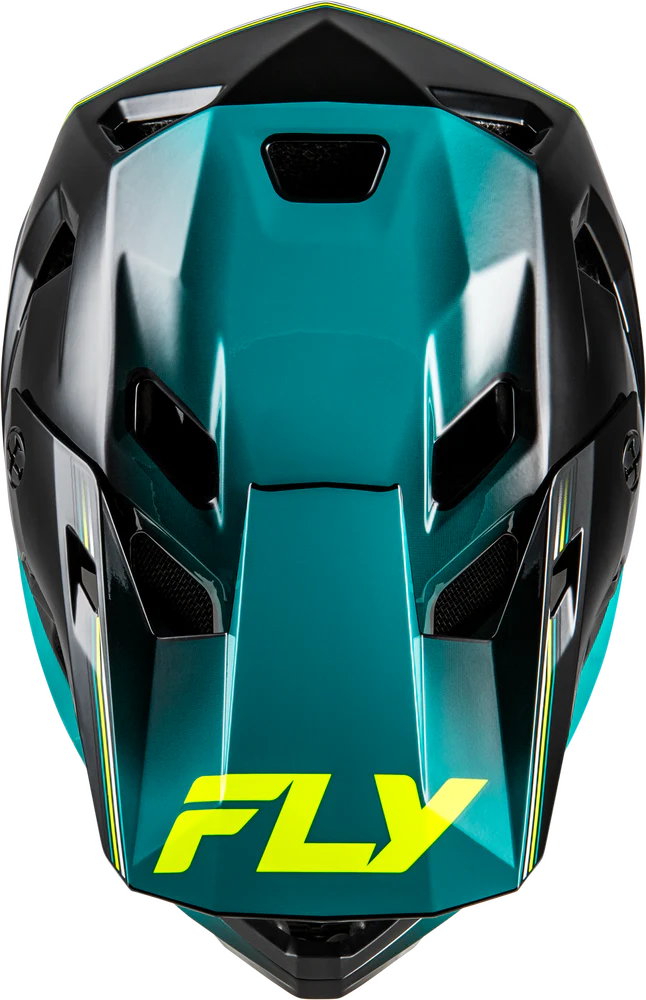 Casco Fly Rayce Repeat Black/Teal/Hi-Vis 2026