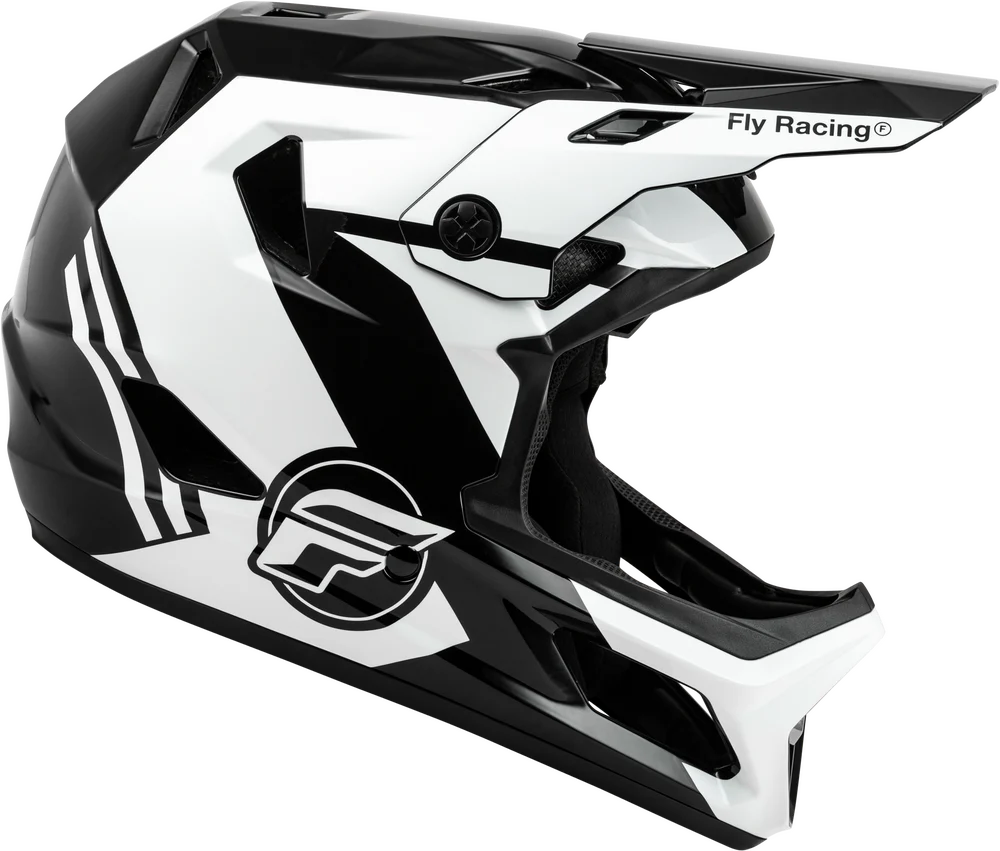 Casco Fly Rayce Black/White 2026 Niño