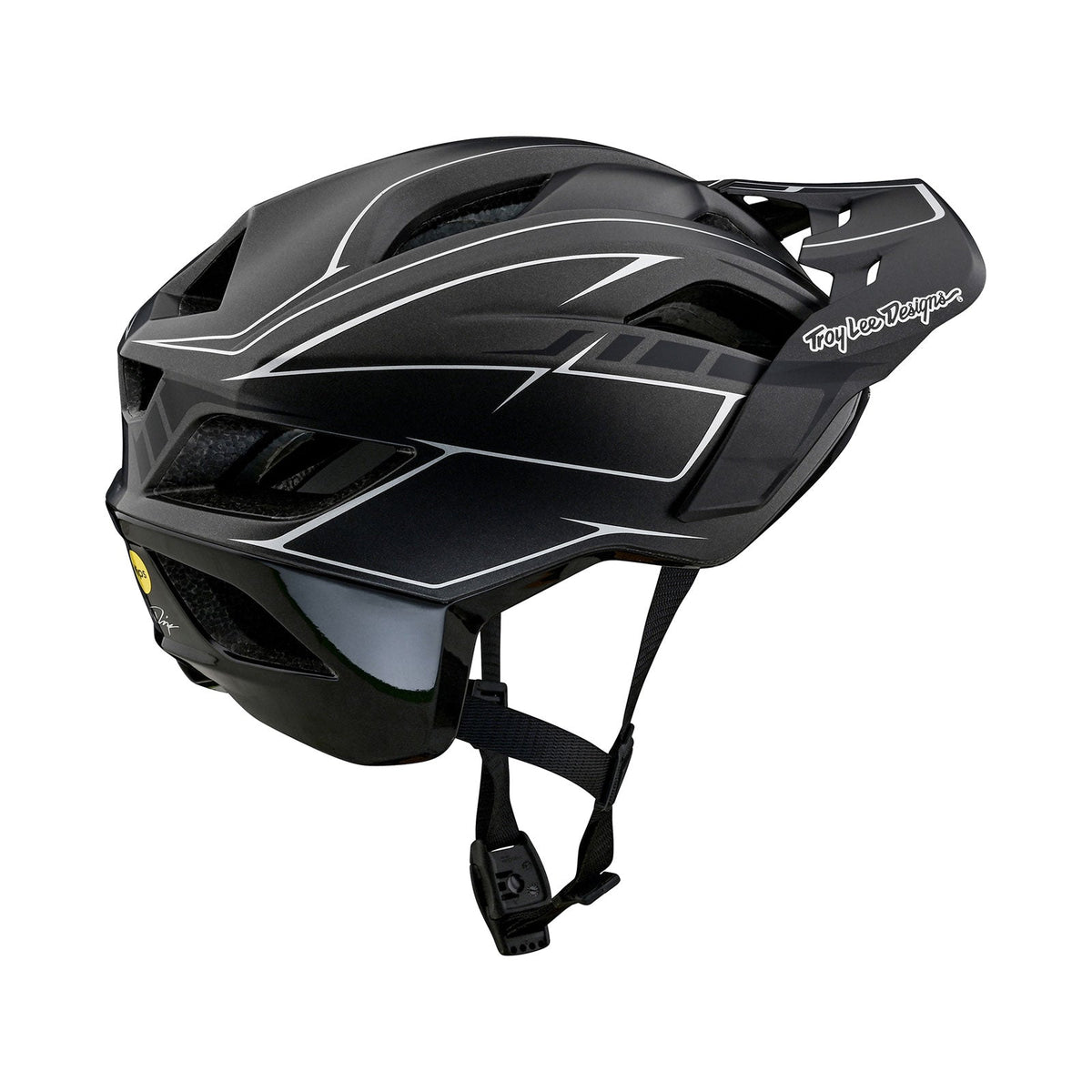 Casco Bicicleta Troy Lee Designs Flowline SE Pinstripe Charcoal / Negro