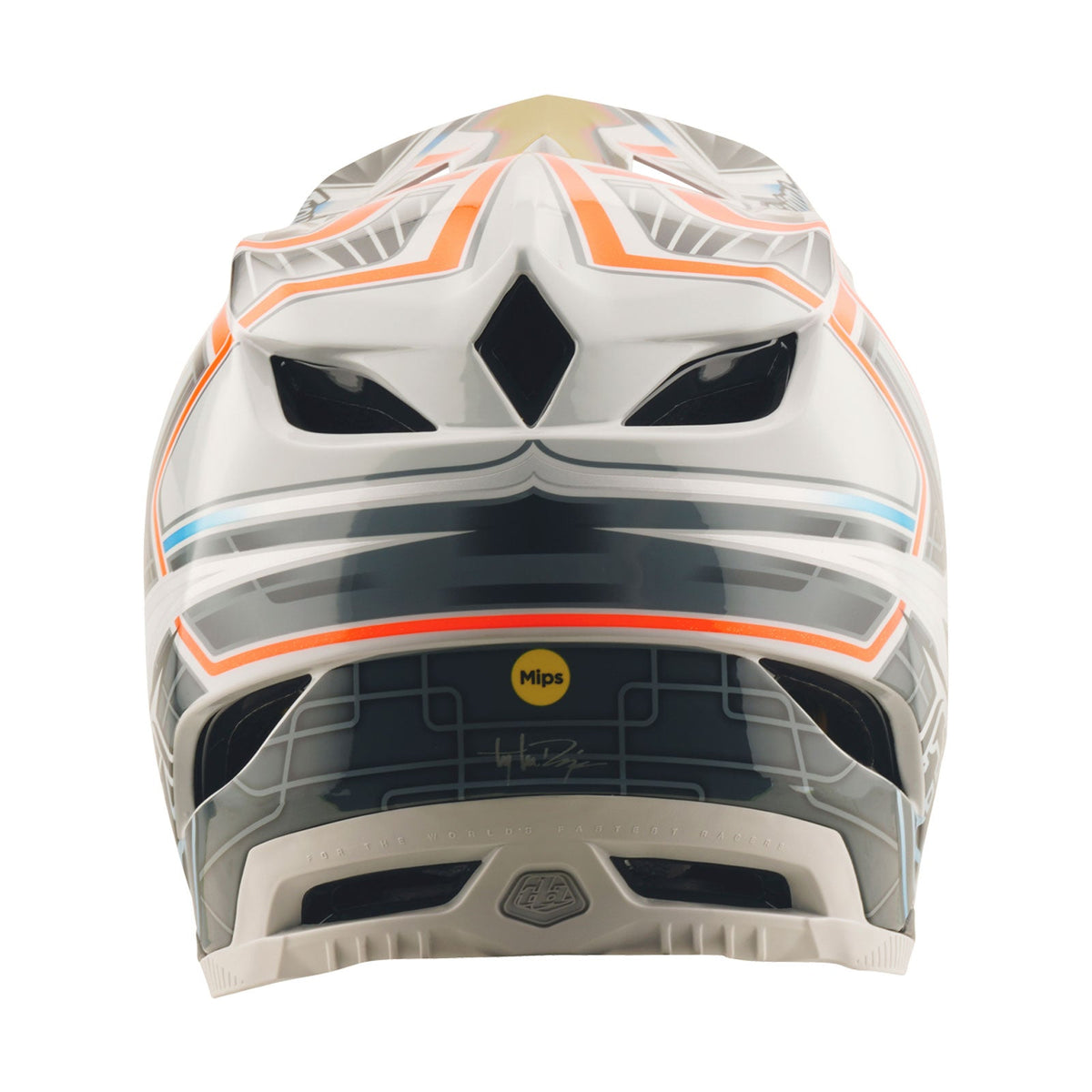 Casco Bicicleta Troy Lee Designs D4 Composite Lowrider Gris