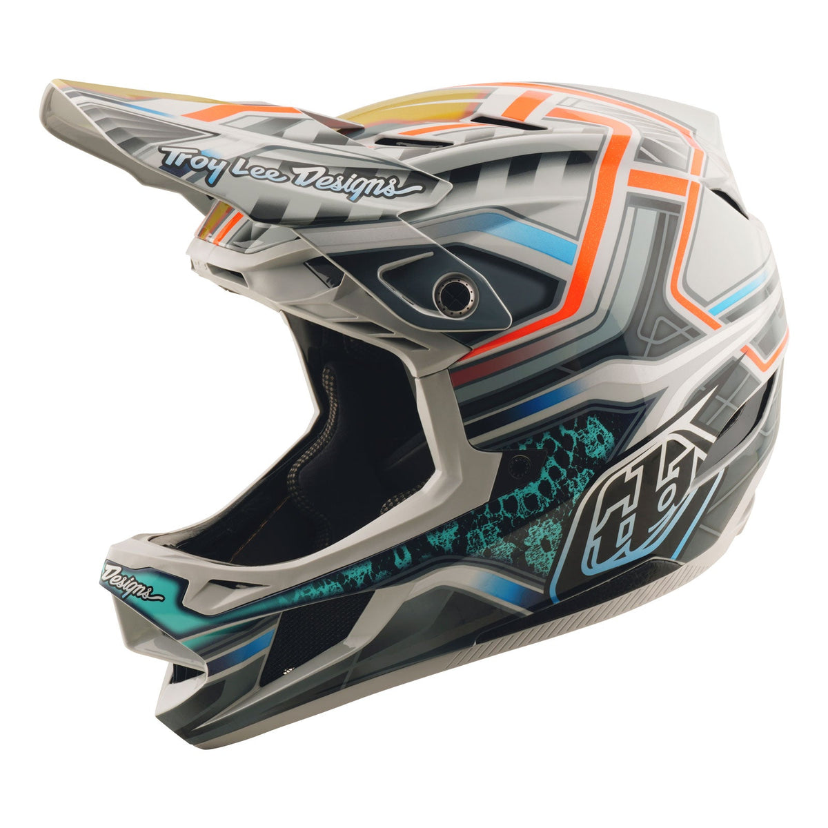 Casco Bicicleta Troy Lee Designs D4 Composite Lowrider Gris