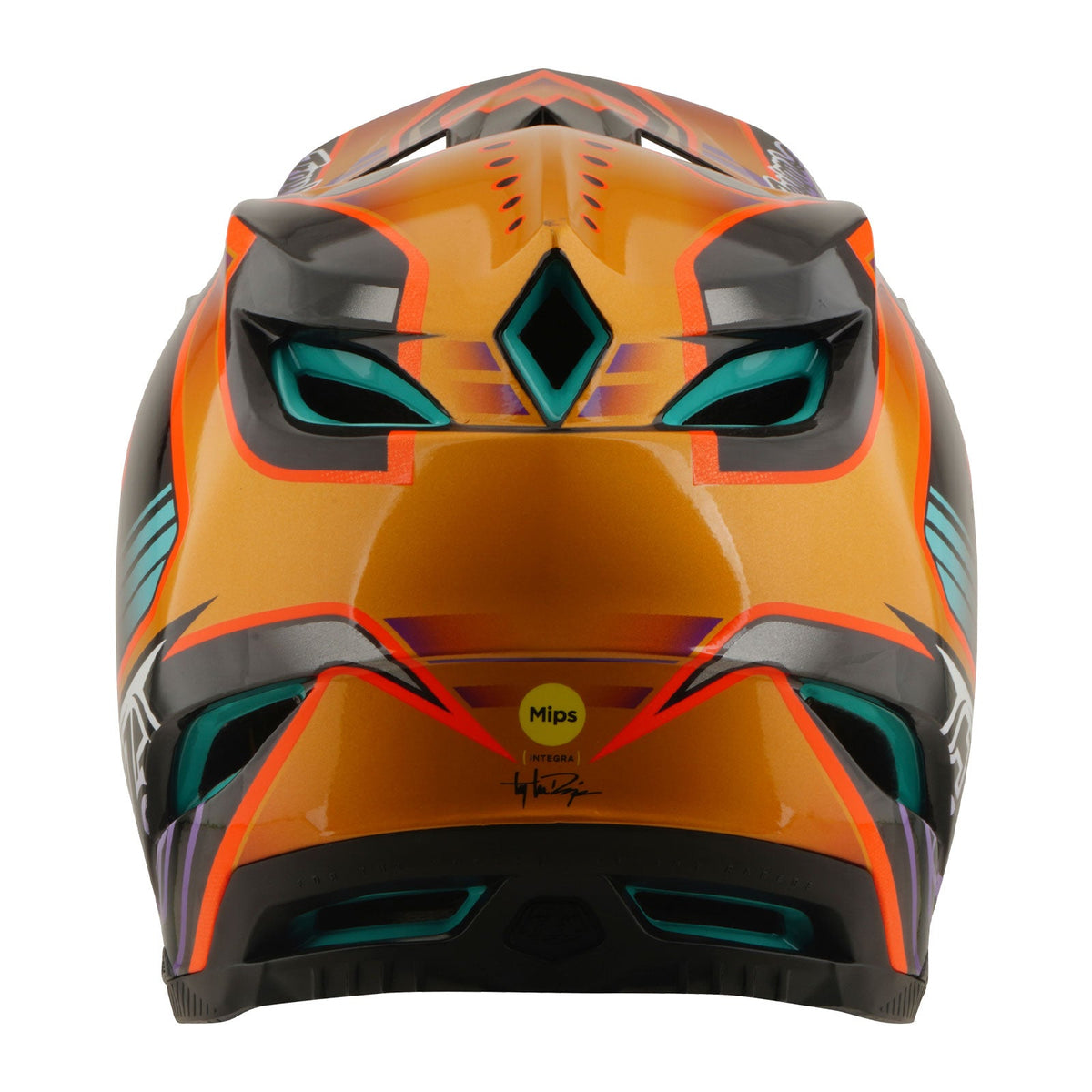 Casco Bicicleta Troy Lee Designs D4 Carbon Crest Dorado