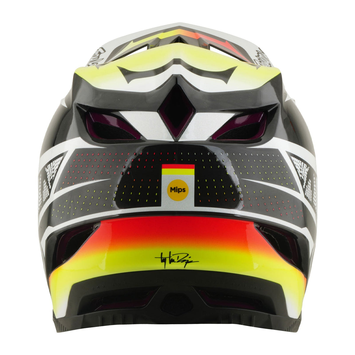 Casco Bicicleta Troy Lee Designs D4 Carbon Lined up Negro