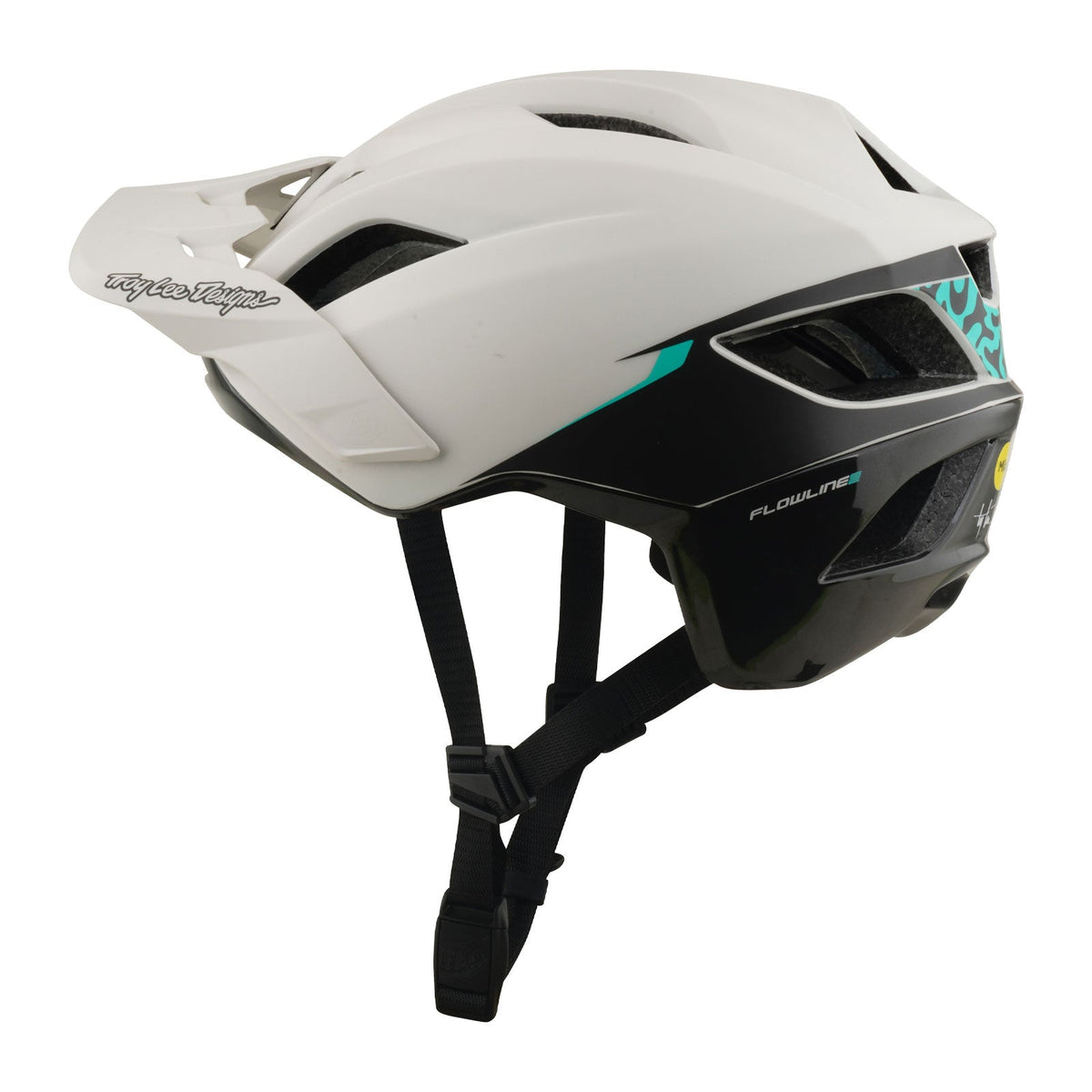 Casco Bicicleta Troy Lee Designs Flowline SE Stacks Pumice / Real Teal