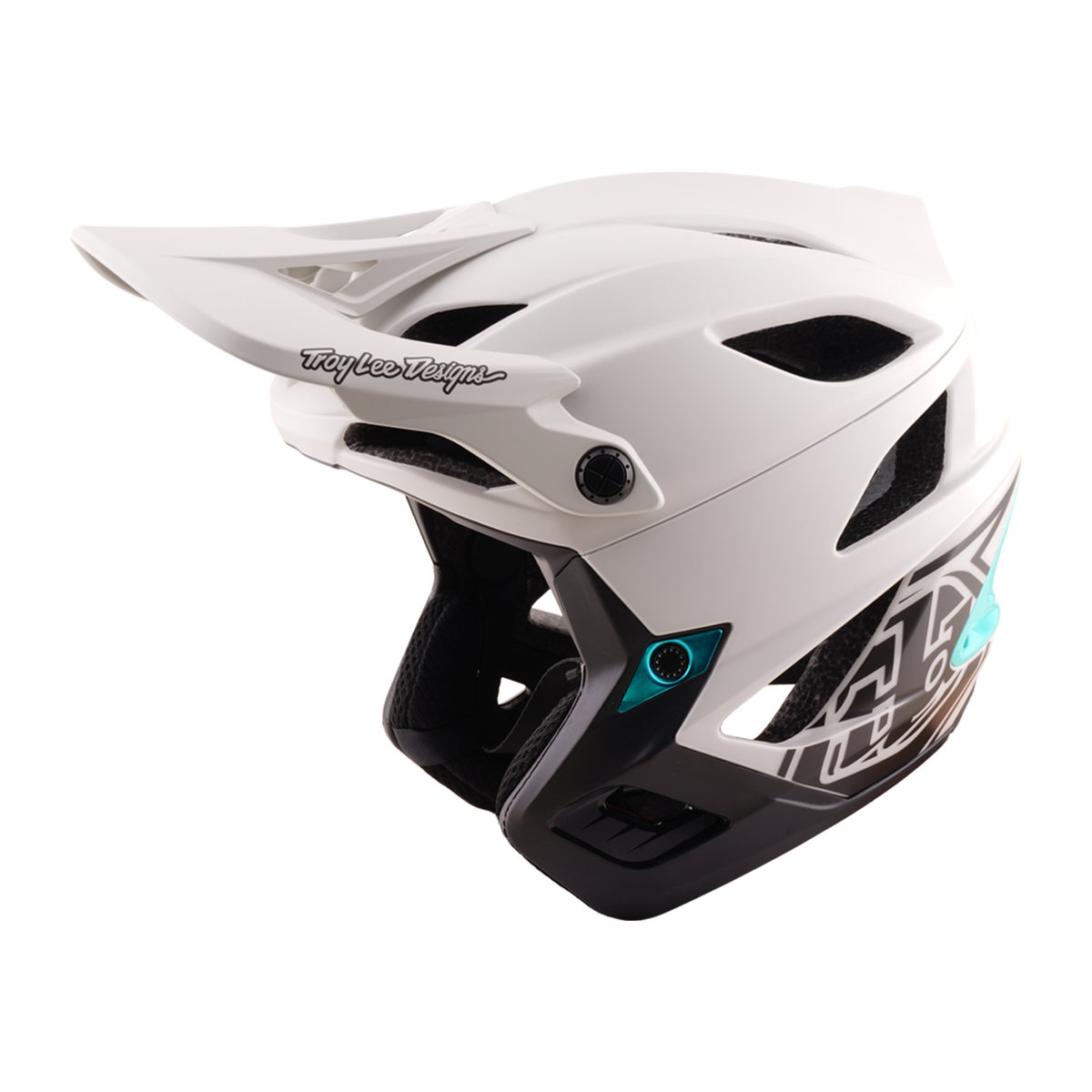 Casco Bicicleta Troy Lee Designs Stage Stunt Drone Pumice / Real Teal