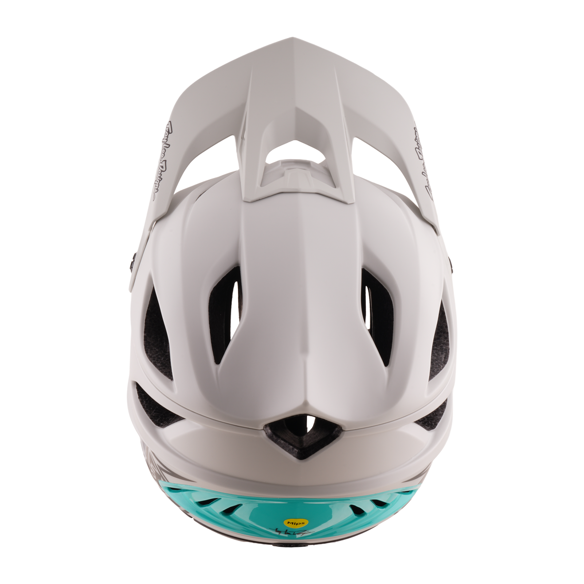 Casco Bicicleta Troy Lee Designs Stage Stunt Drone Pumice / Real Teal