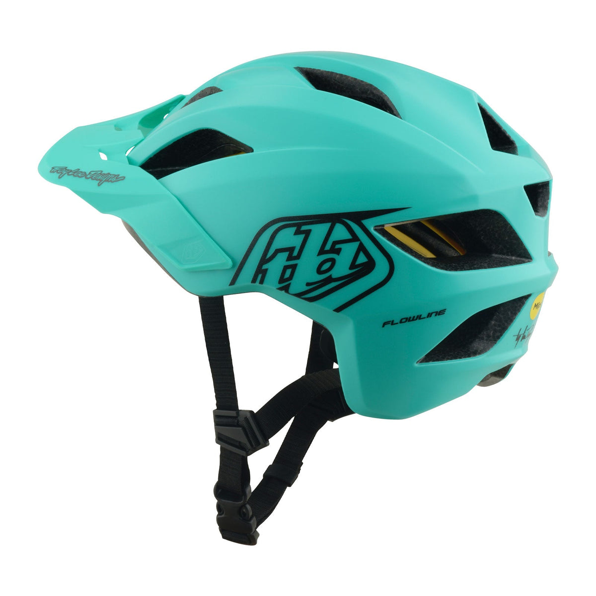 Casco Bicicleta Niño Troy Lee Designs Flowline Point Charcoal / Real Teal