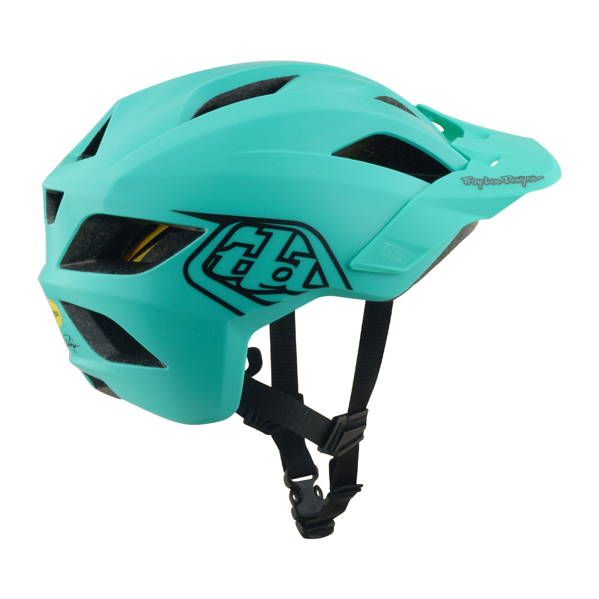 Casco Bicicleta Niño Troy Lee Designs Flowline Point Charcoal / Real Teal