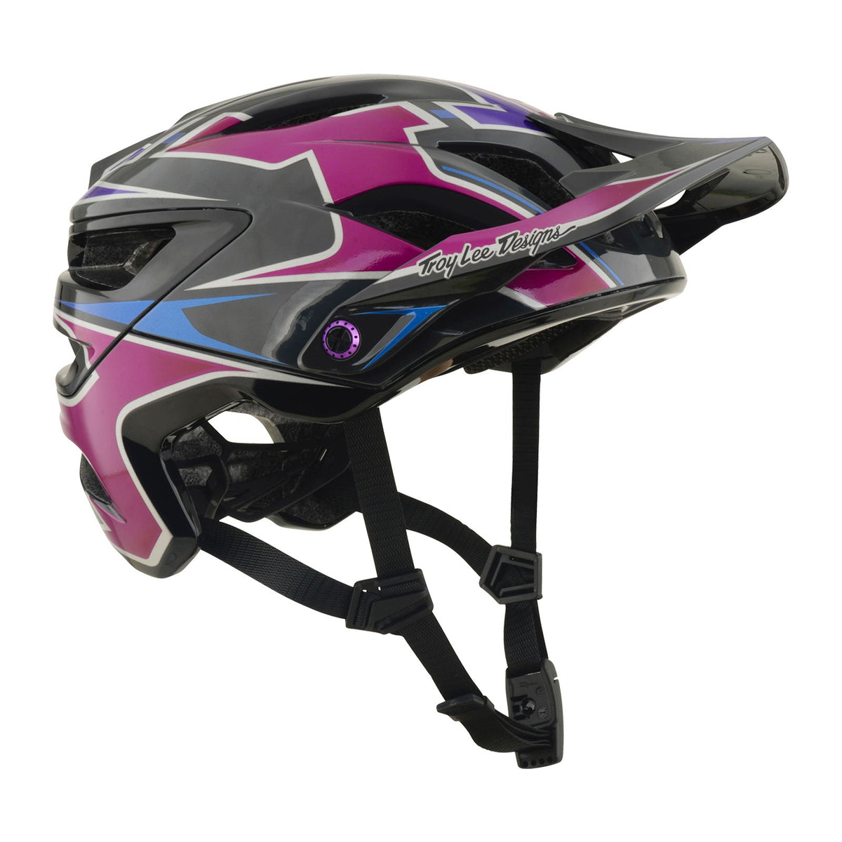 Casco Bicicleta Troy Lee Designs A3 Mask Negro / Morado