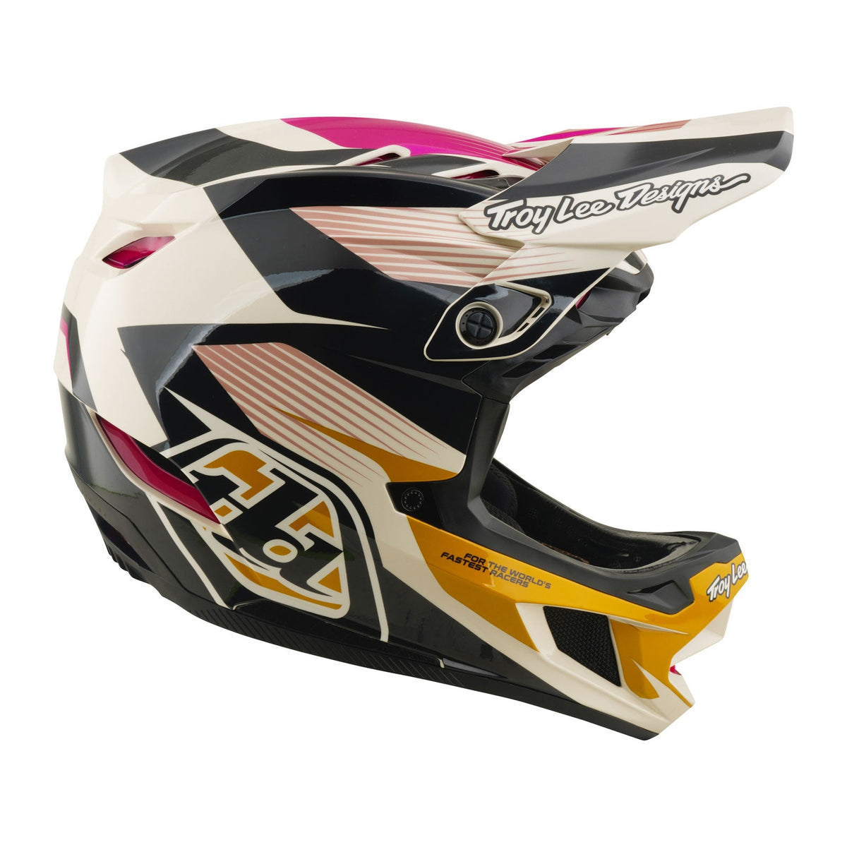Casco Bicicleta Troy Lee Designs D4 Polyacrylite Turbo Acid / Fuchsia