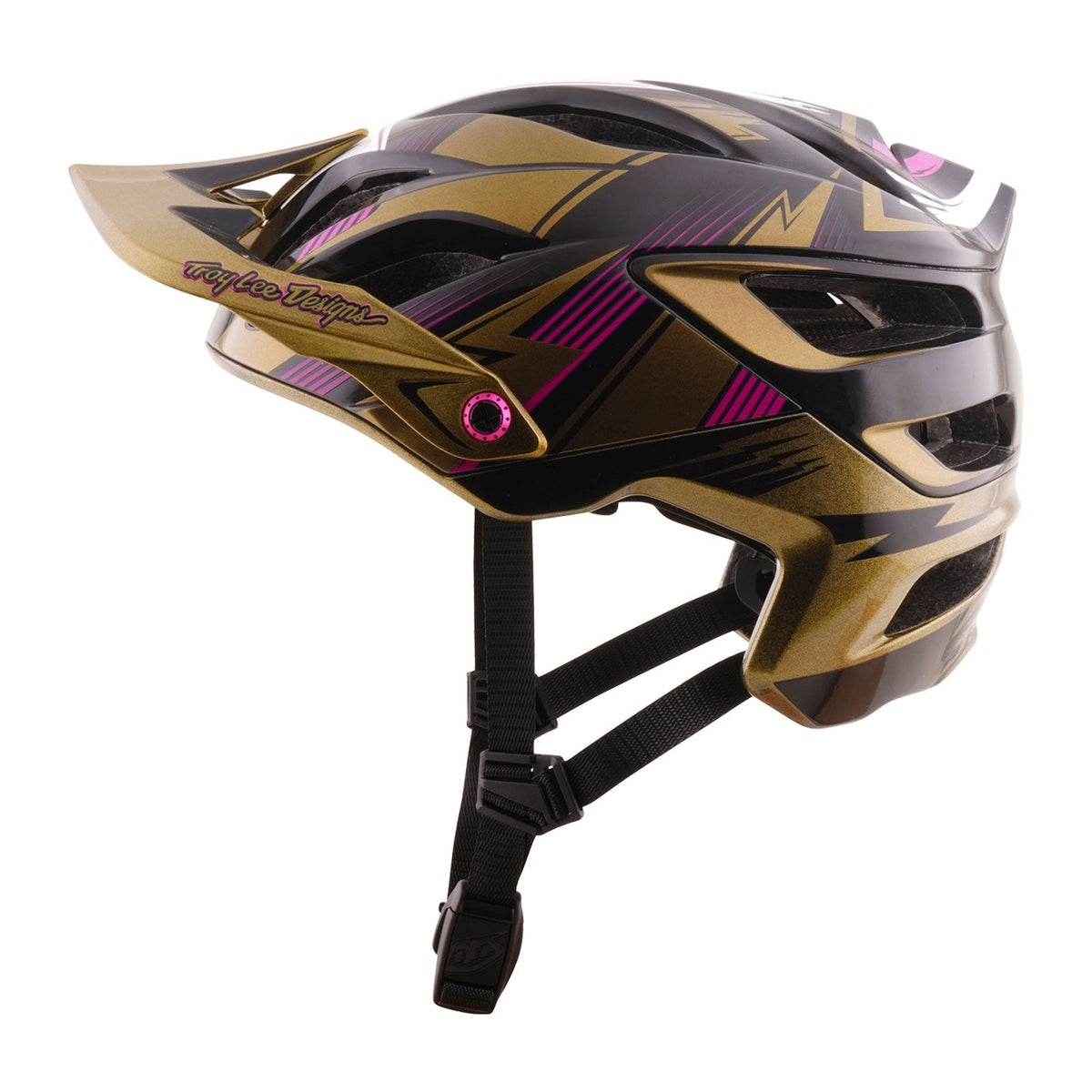 Casco Bicicleta Troy Lee Designs A3 Cyclops Dorado / Negro