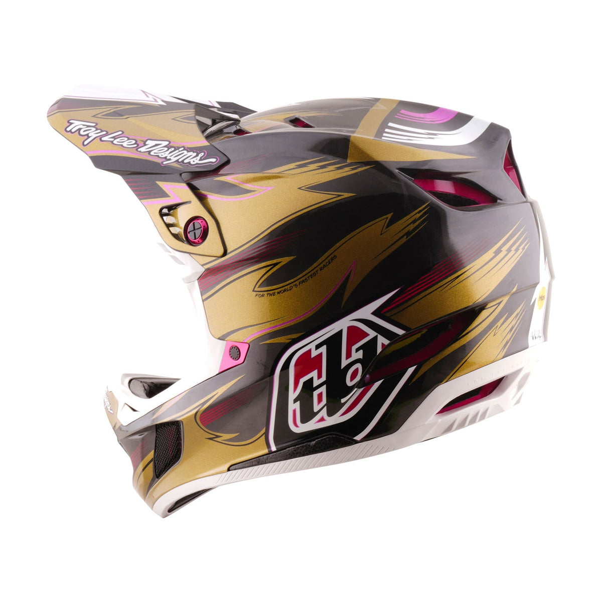 Casco Bicicleta Troy Lee Designs D4 Carbon Cyclops Dorado