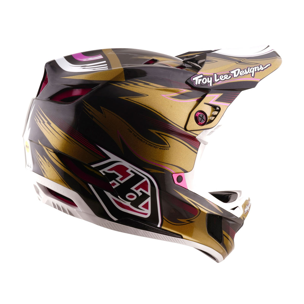 Casco Bicicleta Troy Lee Designs D4 Carbon Cyclops Dorado