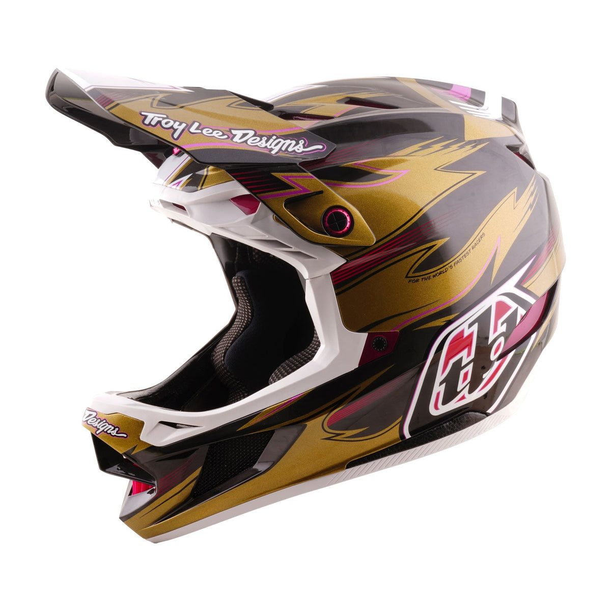 Casco Bicicleta Troy Lee Designs D4 Carbon Cyclops Dorado