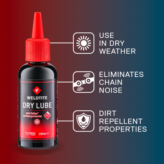 Lubricante de Cadena Clima Seco Teflon Weldtite 100ml