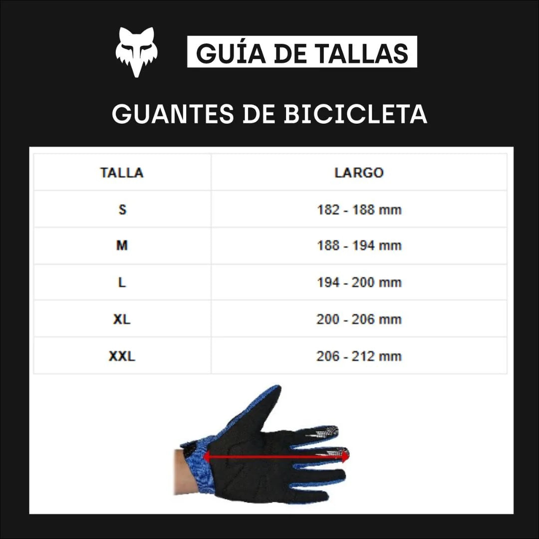Guantes Bicicleta Ranger Naranjo Flo Fox