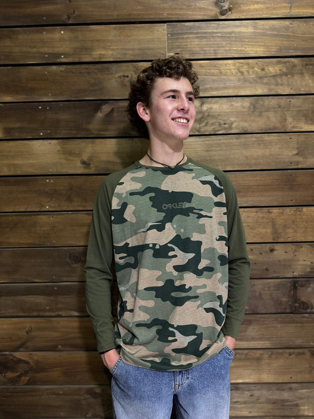 Polera Lifestyle Oakley Green Camo
