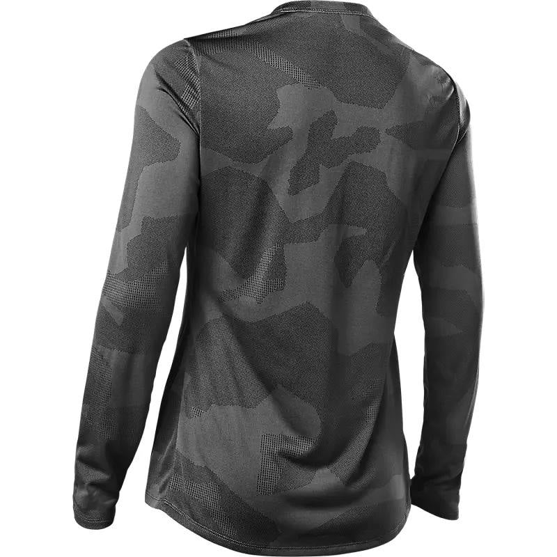 Polera Bicicleta Mujer Ranger Trudri™ Manga Larga Gris Fox