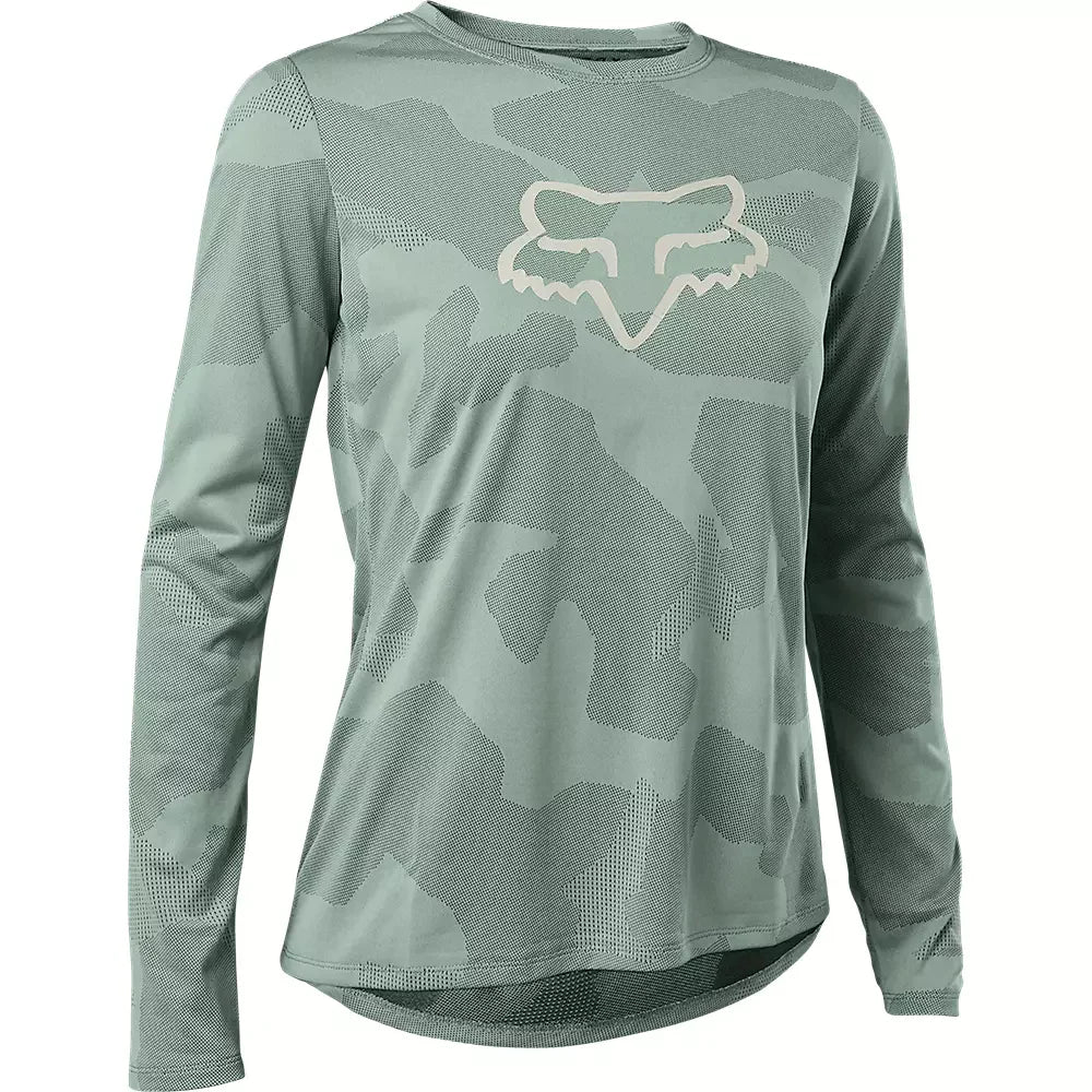 Polera Bicicleta Mujer Ranger Trudri™ Manga Larga Verde Fox