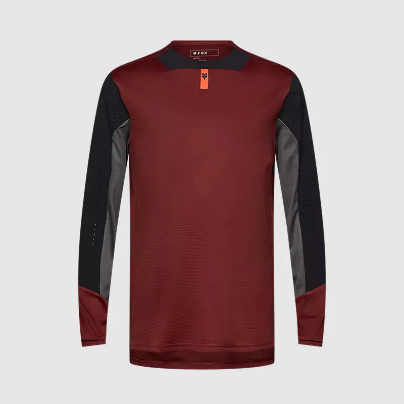 Polera Bicicleta Defend Manga Larga Marron Fox