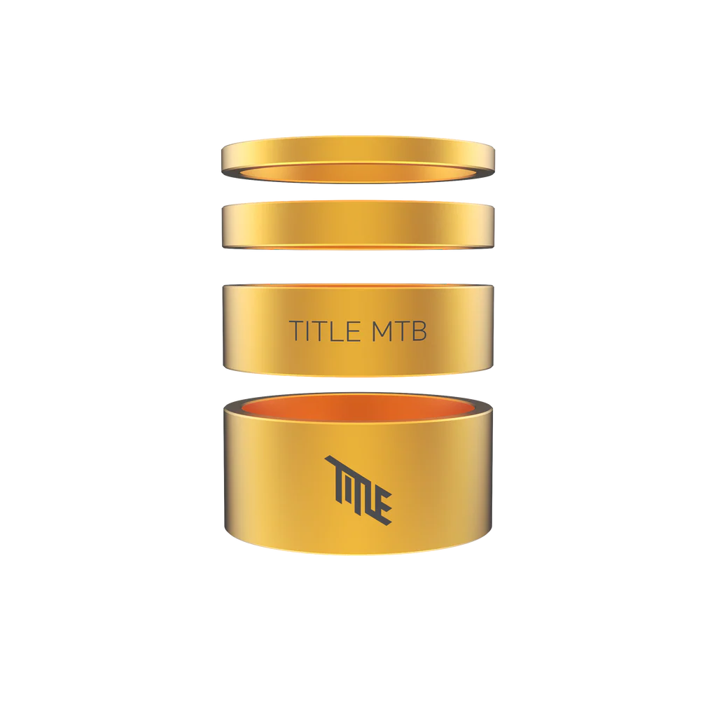 Kit Espaciador de Dirección Aluminio Title Gold