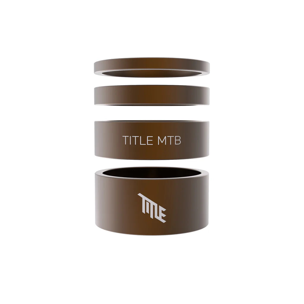 Kit Espaciador de Dirección Aluminio Title Bronce