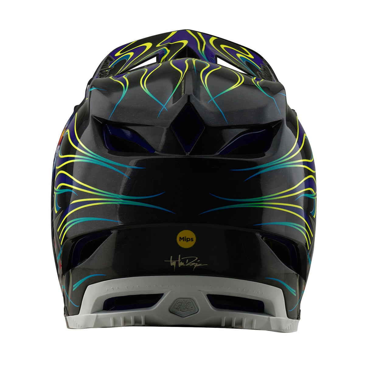 Casco Bicicleta Troy Lee Designs D4 Carbon Torched Negro / Morado