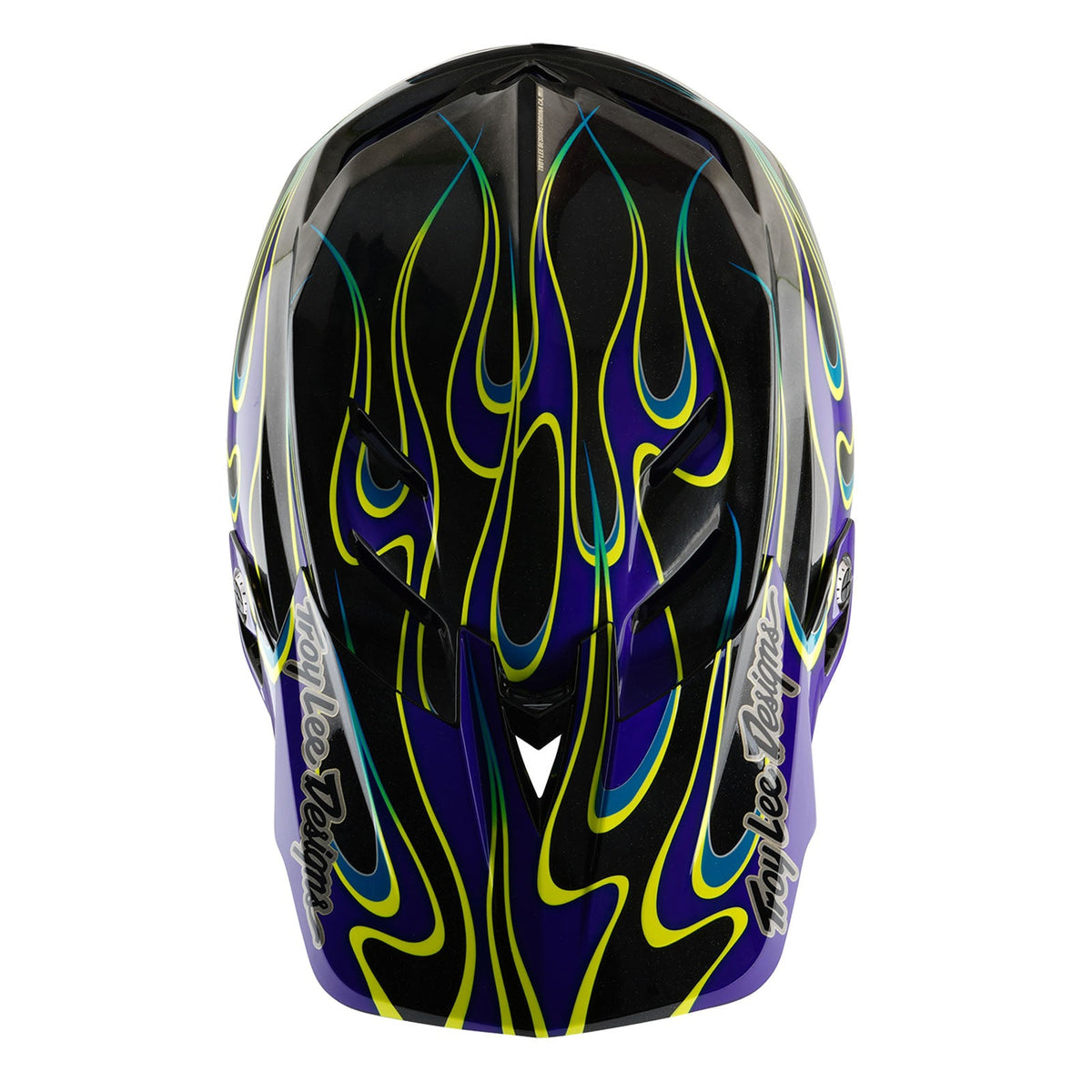 Casco Bicicleta Troy Lee Designs D4 Carbon Torched Negro / Morado