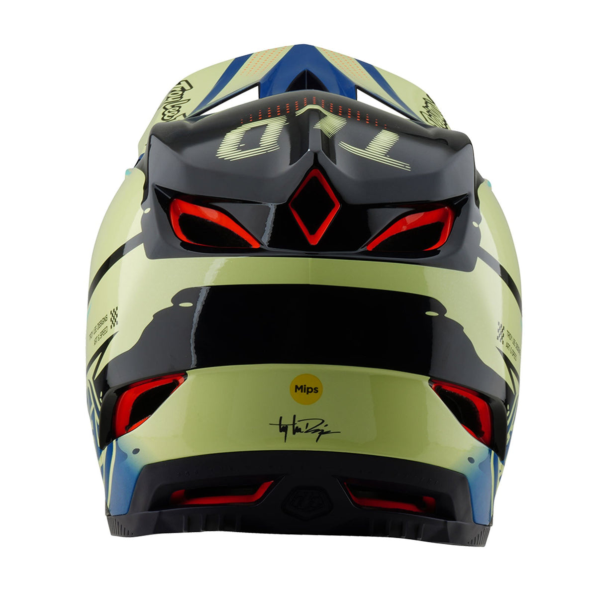 Casco Bicicleta Troy Lee Designs D4 Composite Drip Glo Amarillo
