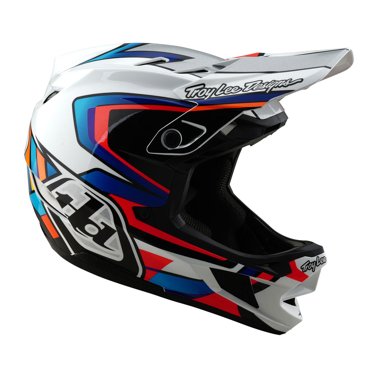 Casco Bicicleta Troy Lee Designs D4 Composite Frames Blanco / Plateado