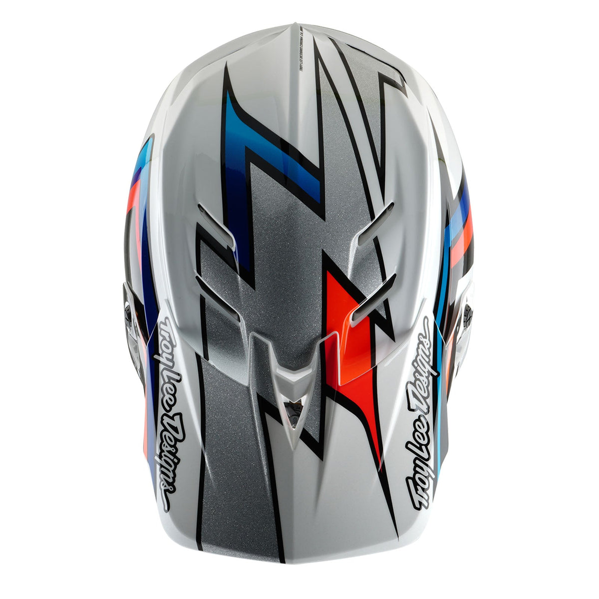 Casco Bicicleta Troy Lee Designs D4 Composite Frames Blanco / Plateado