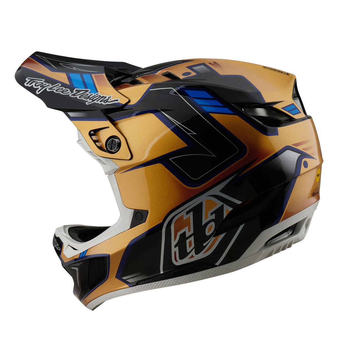 Casco Bicicleta Troy Lee Designs D4 Composite Royalty Negro / Dorado