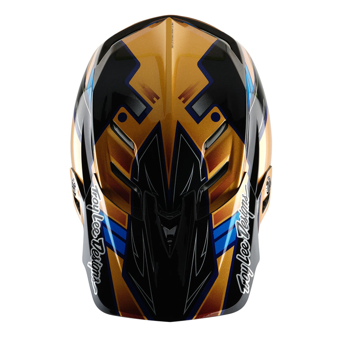 Casco Bicicleta Troy Lee Designs D4 Composite Royalty Negro / Dorado