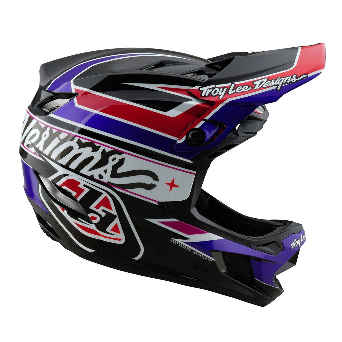 Casco Bicicleta Troy Lee Designs D4 Polyacrylite Linear Negro