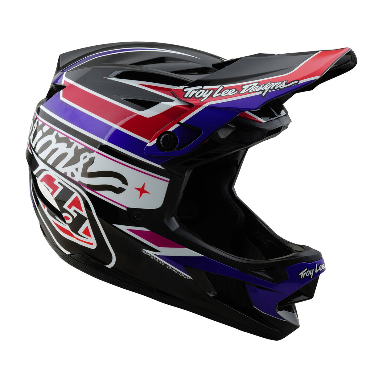 Casco Bicicleta Troy Lee Designs D4 Polyacrylite Linear Negro
