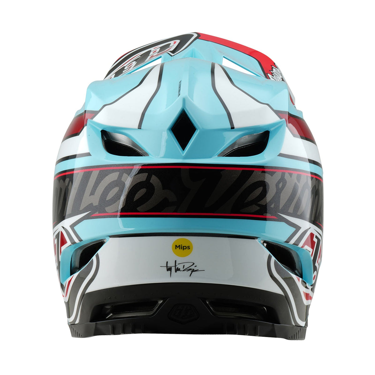 Casco Bicicleta Troy Lee Designs D4 Polyacrylite Linear Azul
