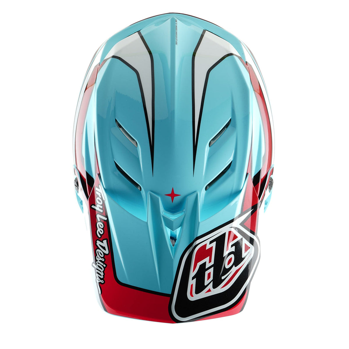 Casco Bicicleta Troy Lee Designs D4 Polyacrylite Linear Azul