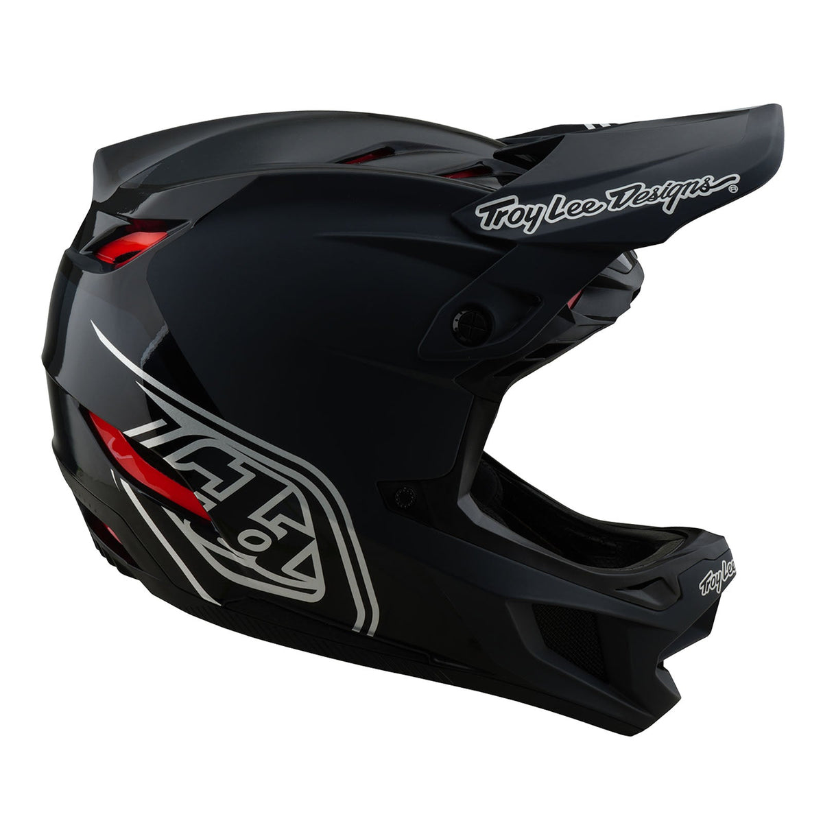 Casco Bicicleta Troy Lee Designs D4 Polyacrylite Shadow Negro