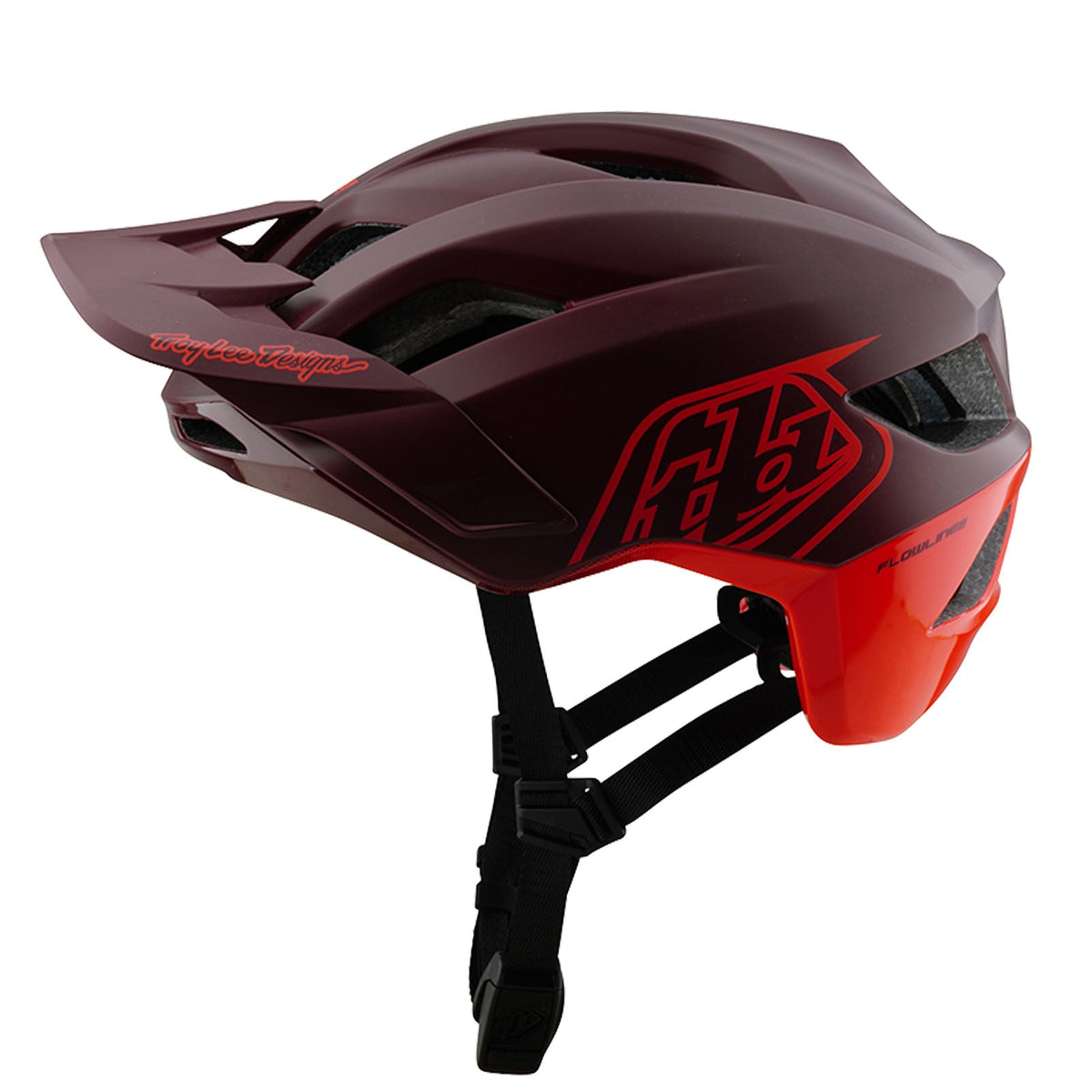 Casco Bicicleta Troy Lee Designs Flowline SE Badge Maroon