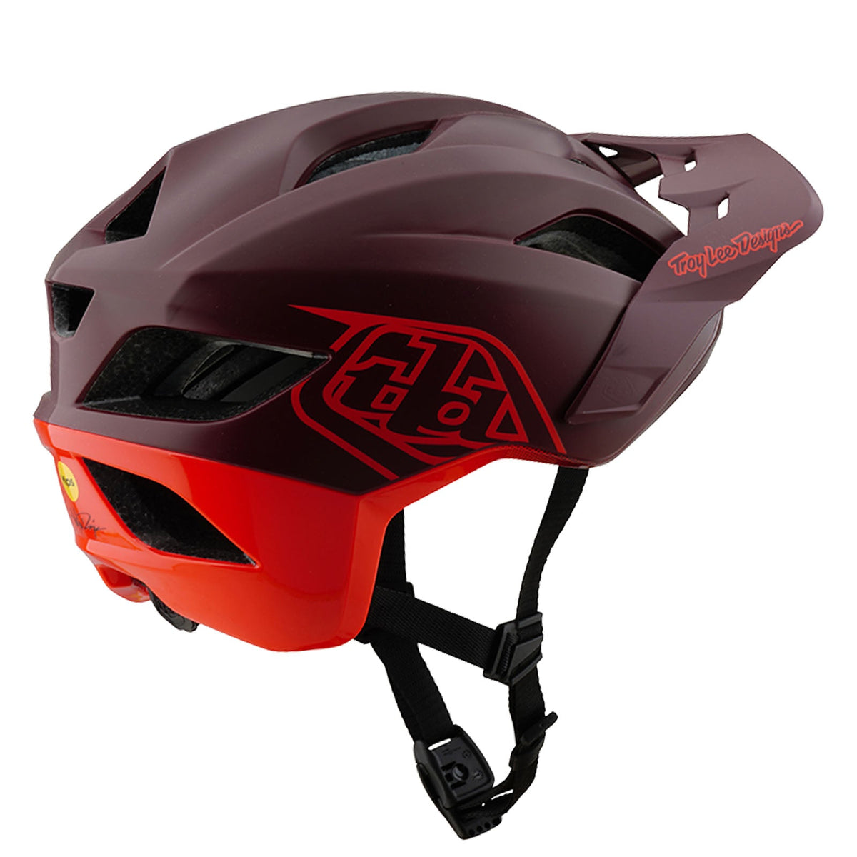 Casco Bicicleta Troy Lee Designs Flowline SE Badge Maroon