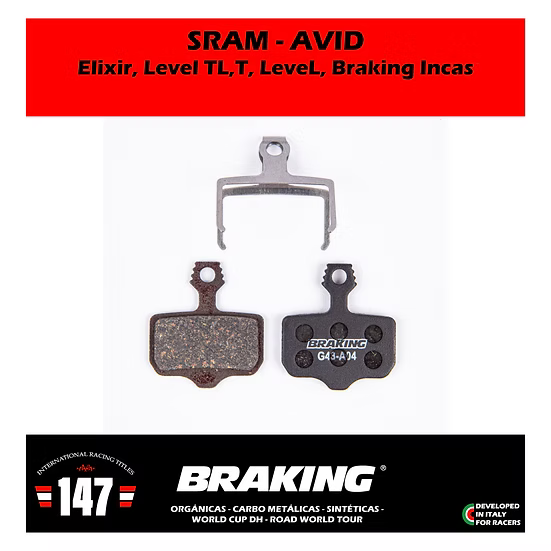 Pastillas de freno Braking | Avid Elixir Sram Rival