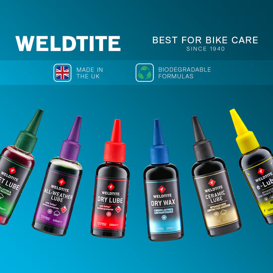 Lubricante de Cadena Clima Seco Teflon Weldtite 100ml