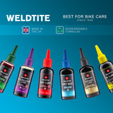Lubricante de Cadena Clima Seco Teflon Weldtite 100ml