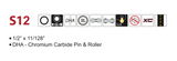 CADENA YBN 12V  S12-S2 SILVER 126L