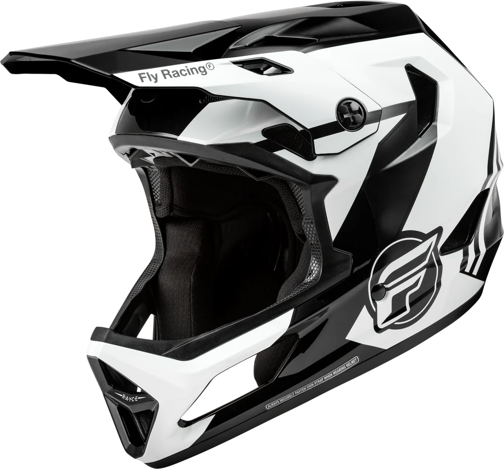Casco Fly Rayce Black/White 2026 Niño