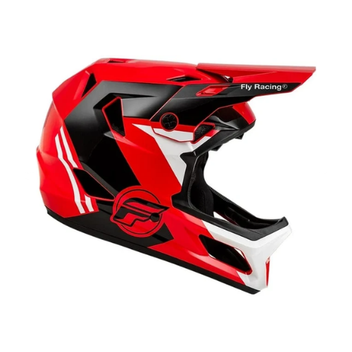 Casco Bicicleta Fly Rayce Mtb Red/Black/White