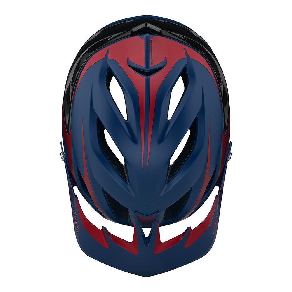Casco Bicicleta Troy Lee Designs A3 Fang Dk Azul / Burgundy